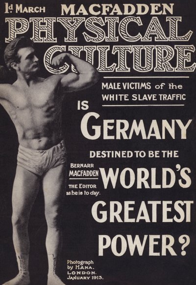 Cover of Physical Culture magazine, January 1913dani af English Photographer
