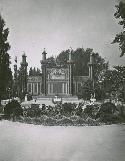 Cremorne Gardens, London: Fireworks Temple af English Photographer