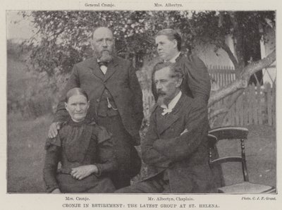 Cronje i pension, den seneste gruppe på St. Helena af English Photographer