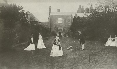 Kroket, i det sene victorianske England (s/h foto) af English Photographer