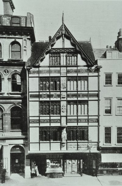 Crosby Hall, Bishopsgate, London, 1890 af English Photographer