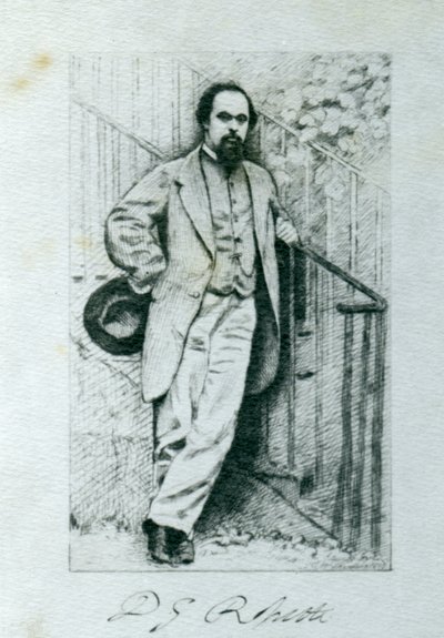 Dante Gabriel Rossetti (1828-82) af English Photographer