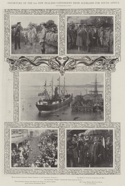 Afgang af det 8. New Zealandske kontingent fra Auckland til Sydafrika af English Photographer