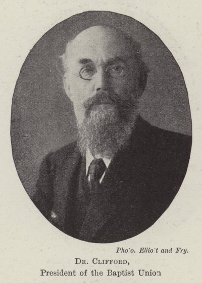 Dr. Clifford, præsident for Baptist Union af English Photographer