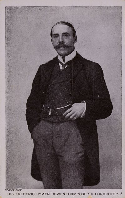 Dr. Frederic Hymen Cowen, komponist, pianist og dirigent (1852-1935) af English Photographer