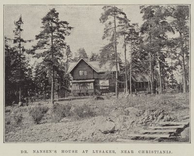 Dr. Nansens Hus på Lysaker ved Christiania af English Photographer
