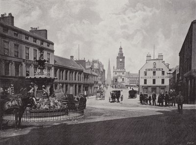Dumfries, High Street af English Photographer