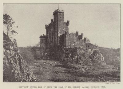 Dunvegan Castle, Isle of Skye, sæde for hr. Norman Magnus Macleod, CMG af English Photographer