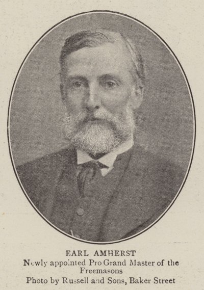 Earl Amherst af English Photographer