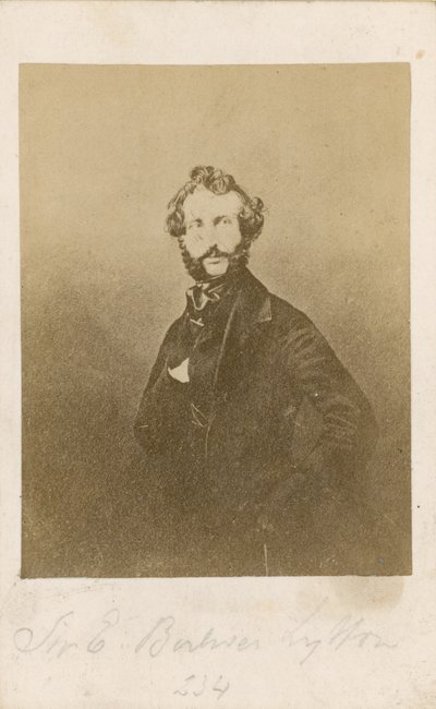 Edward Bulwer Lytton af English Photographer