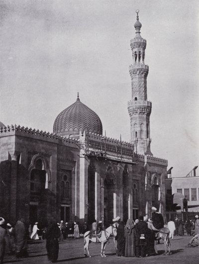 Egypten: Moske-Es-Seyedeh Zeinab, Vor Frue Zainab (s/h-foto) af English Photographer