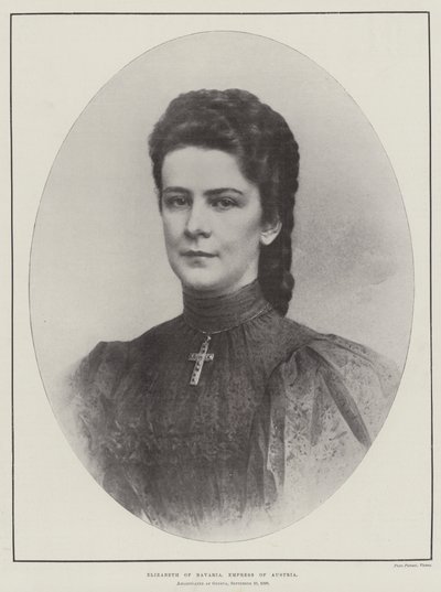 Elizabeth af Bayern, kejserinde af Østrig af English Photographer