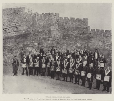 engelske frimurere i Jerusalem af English Photographer