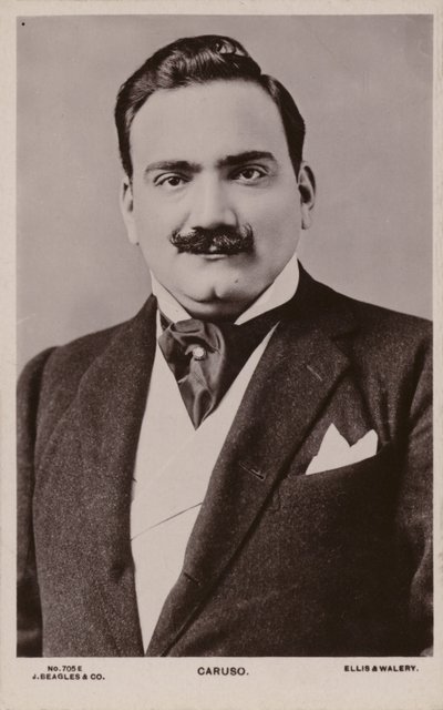 Enrico Caruso, italiensk tenor (1873-1921) af English Photographer