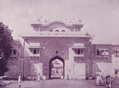 Indgang Maharajahs Palace, Jeypore af English Photographer