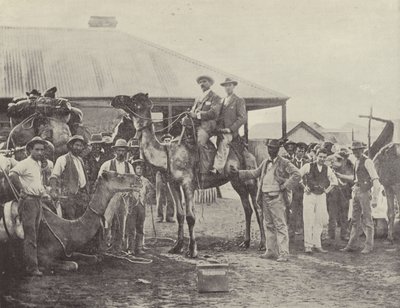 Udstyr en efterforskningsfest, Coolgardie, Western Australia af English Photographer