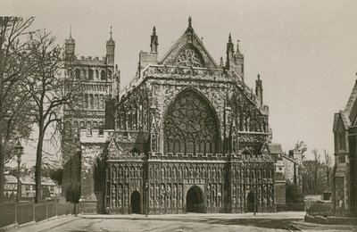 Exeter Cathedral, West Front af English Photographer