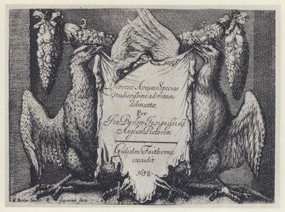 F Barlow, Diversae avium arter, G Faithorne 1658 (s/h foto) af English Photographer