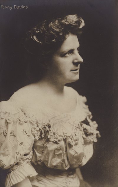 Fanny Davies, britisk pianist af English Photographer