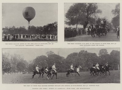 Mode og sport, begivenheder i Ranelagh, Hyde Park og Hurlingham af English Photographer