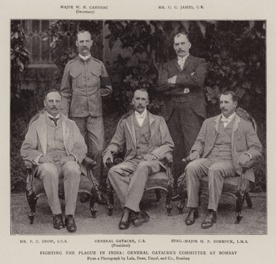 Bekæmpelse af pesten i Indien, General Gatacres Committee i Bombay af English Photographer