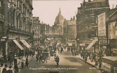 Fleet Street og Ludgate Hill, London af English Photographer