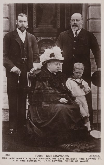 Fire generationer af britiske kongelige af English Photographer