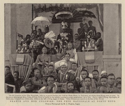 Frankrig og hendes kolonier, Fete Nationale i Porto Novo af English Photographer