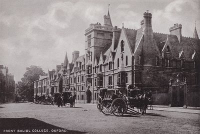 Front Balliol College, Oxford af English Photographer