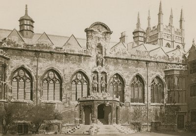 Front Quadrangle, Oriel College, Oxford af English Photographer