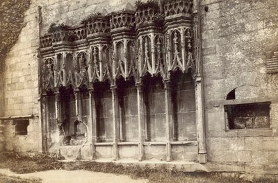 Furness Abbey, Sedilia (s/h-billede) af English Photographer