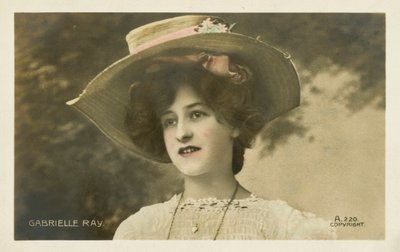 Gabrielle Ray, engelsk sceneskuespillerinde (foto i farver) af English Photographer