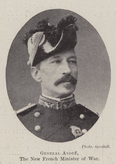 General Andre, den nye franske krigsminister af English Photographer