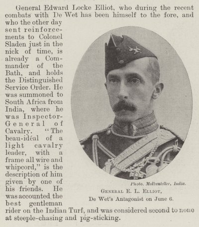 General E L Elliot, De Wets-antagonist den 6. juni af English Photographer