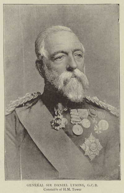 General Sir Daniel Lysons, GCB af English Photographer