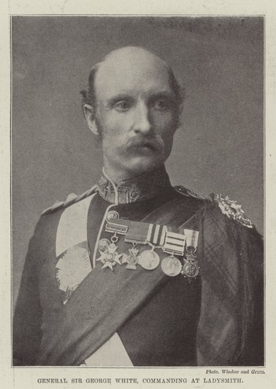 General Sir George White, kommanderende ved Ladysmith af English Photographer