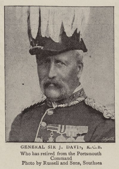 General Sir J Davis, KCB af English Photographer