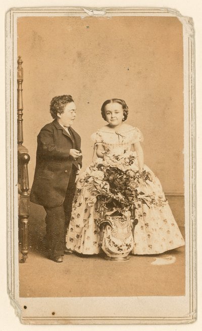 General Tom Thumb og hans kone af English Photographer