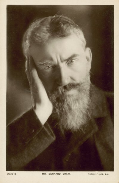 George Bernard Shaw, irsk dramatiker (s/h-foto) af English Photographer
