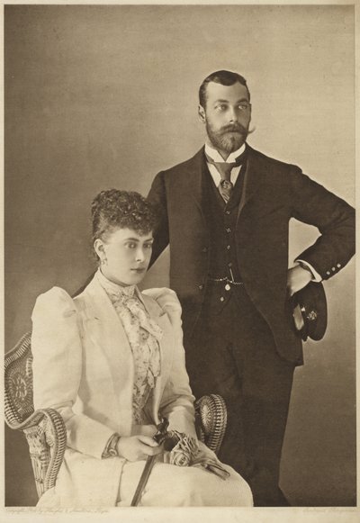 George, hertug af York, og hans kone, prinsesse Mary af Teck af English Photographer