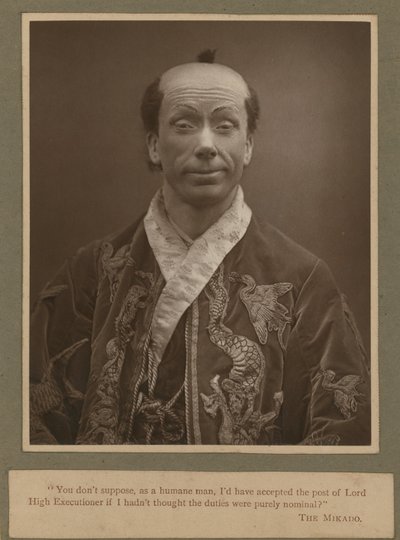 George Grossmith som Ko-Ko i The Mikado af English Photographer