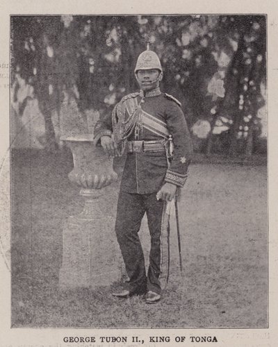 George Tubon II, konge af Tonga af English Photographer