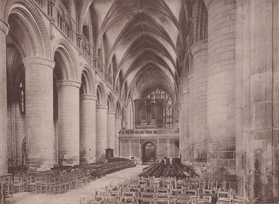 Gloucester: The Cathedral, Nave East (s/h foto) af English Photographer