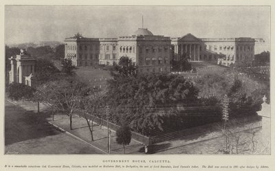Regeringshuset, Calcutta af English Photographer