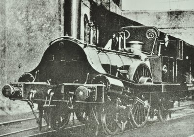 Great Eastern Railway (London og Blackwall sektionen) Enkeltfører tanklokomotiv, 1860 af English Photographer