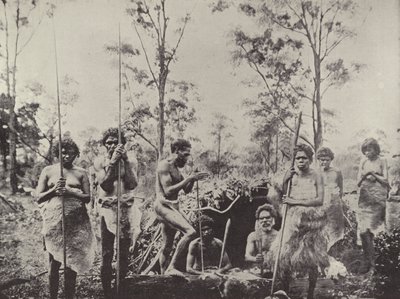 Gruppe af Queensland Aboriginals af English Photographer