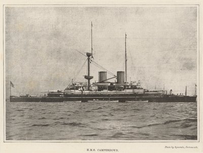 HMS Camperdown af English Photographer
