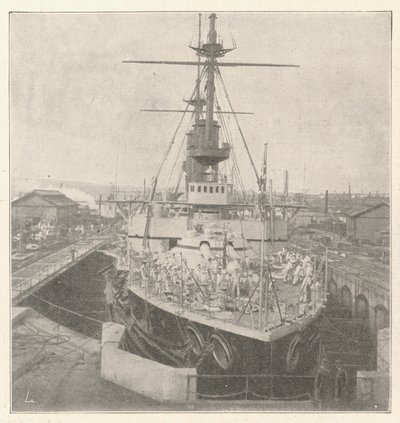 HMS Implacable, bestilt af prins Louis af Battenberg af English Photographer