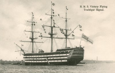 HMS Victory, flyvende Trafalgar-signal af English Photographer