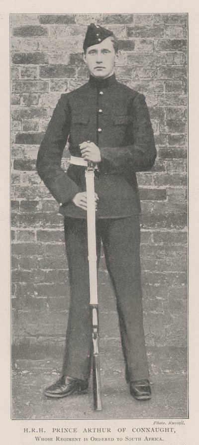 HKH Prins Arthur af Connaught, hvis regiment er beordret til Sydafrika af English Photographer